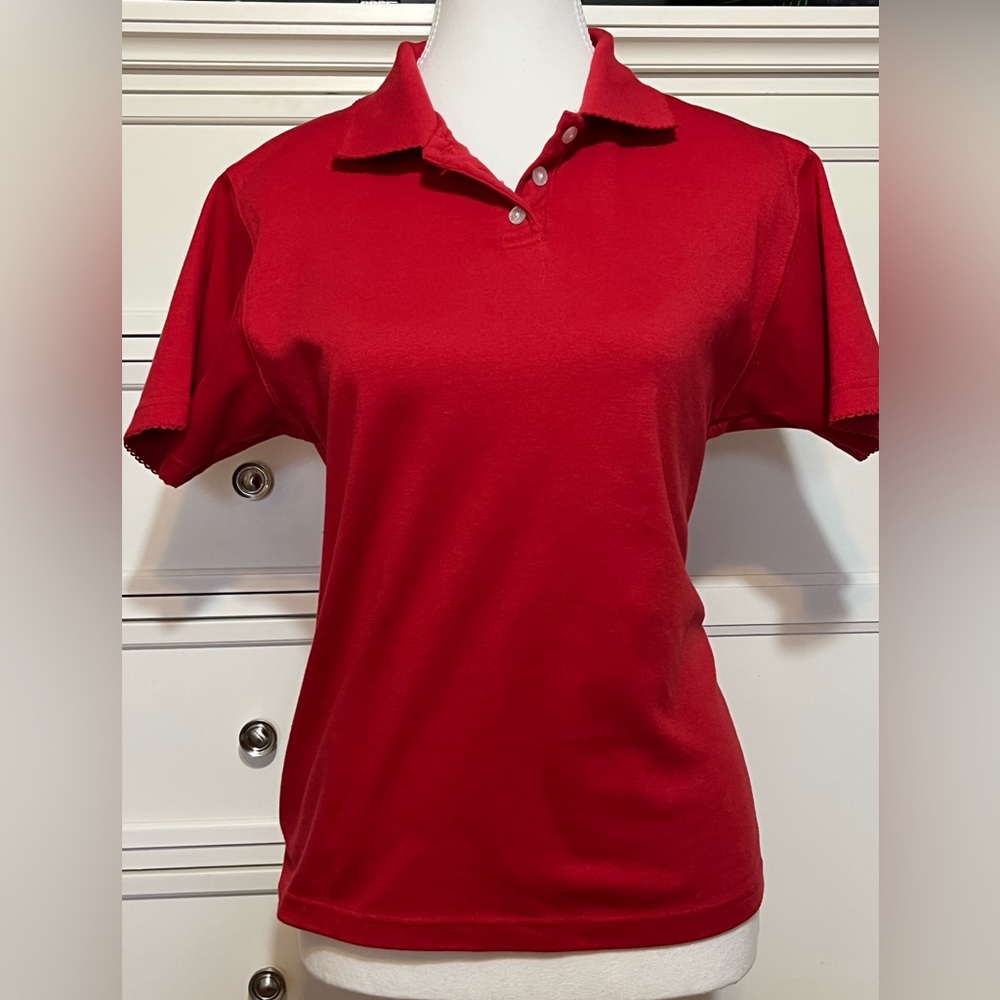 3/$12    Red polo shirt